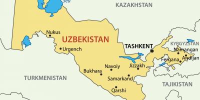 Hovedstaden i Usbekistan kart